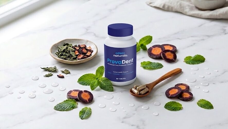 Provadent Review Provadent Review: Fresh natural elements like purple carrot and pure extracts, showcasing the natural ingredients found in Provadent tablets.