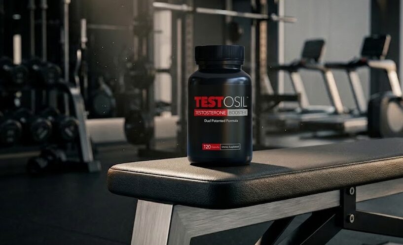 testosil best testosterone supplement: A premium display of the Testosil supplement, ranked as the best testosterone booster on the market.
