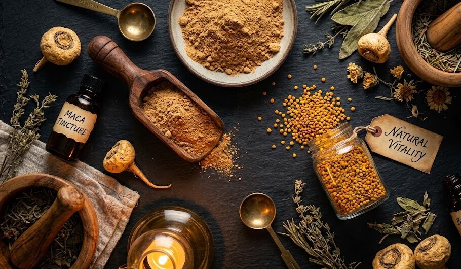 Natural botanical ingredients like Maca and Swedish flower pollen used in Semenax volume pills.