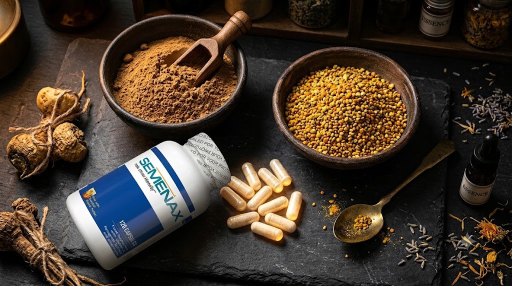 Does L-Arginine Increase Sperm Volume: Natural botanical ingredients including Maca root powder and Swedish flower pollen.