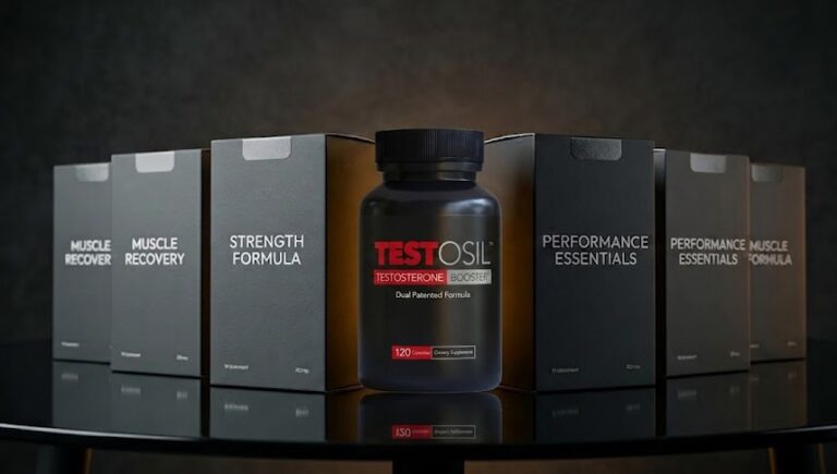 A side-by-side conceptual image of premium testosterone support supplements, representing the choice between Testosil and its competitors.